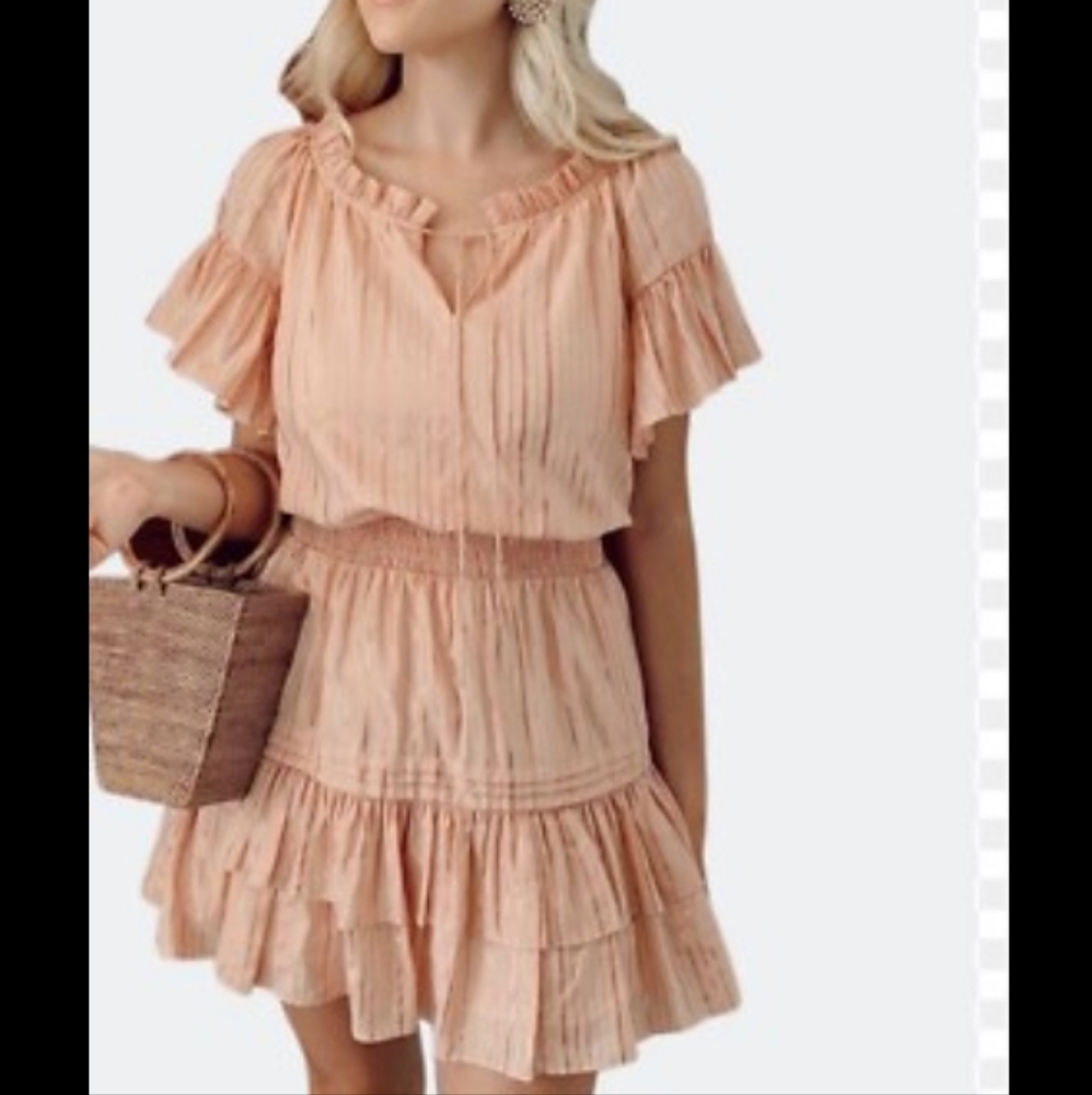 Anna Cate Kendall Smocked Ruffle Dress - Picture 6 of 9